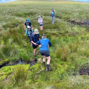 Coast 2 Coast, Wainwright Way walk group helping eachother