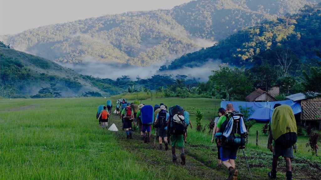 Kokoda Trek with a group of people